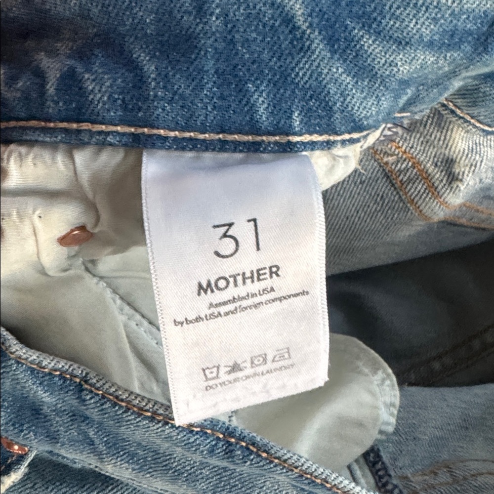 MOTHER The Rambler Zip Hover The Sun And The Sea Jeans Size 31 - Picture 14 of 15